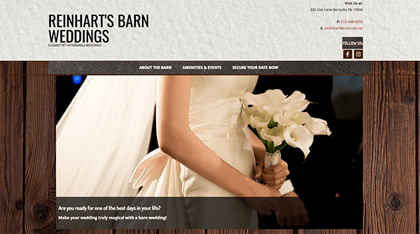 Reinhart Barn Weddings