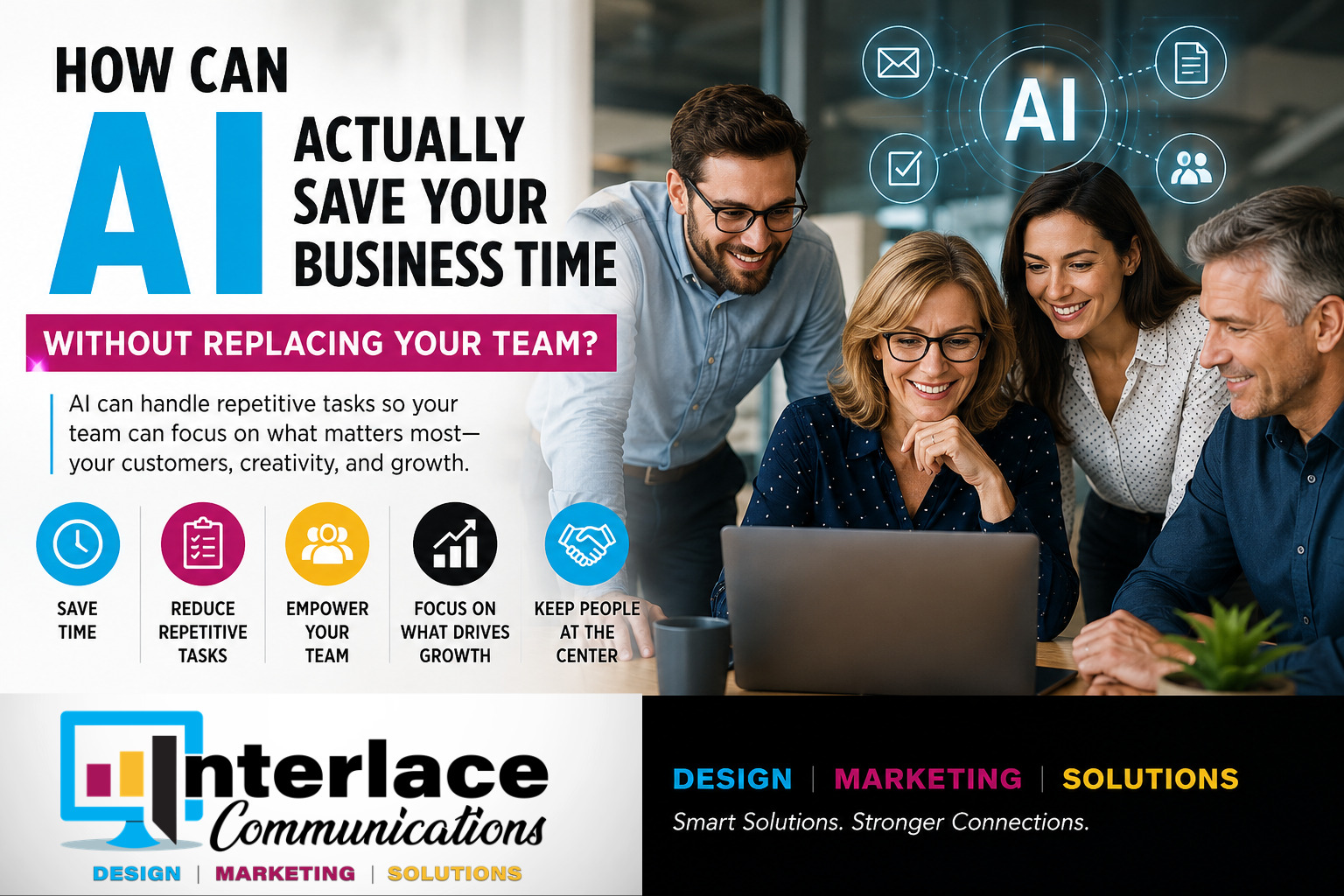 How Can AI Actually Save My Business Time Without Replacing My Team?